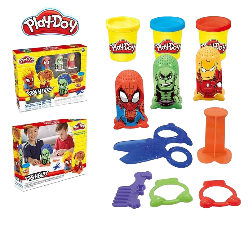 Набір тіста для ліплення Супергерої 3 баночки Play-Doh