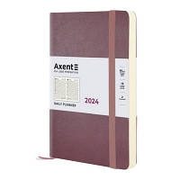 Ежедневник Axent 2024 Partner Soft Earth Colors, 145x210 мм, розовый (8820-24-03-A)