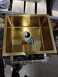 Кухонна мийка MIXXUS MX4843-220x1.0-HANDMADE PVD-GOLD (MX0559), фото 3