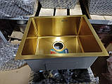 Кухонна мийка MIXXUS MX4843-220x1.0-HANDMADE PVD-GOLD (MX0559), фото 4