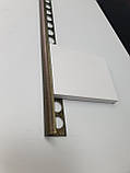 Алюмінієвий зовнішній кут для плитки "Бронза" 10 мм. L-2,7м НАП-10, фото 2