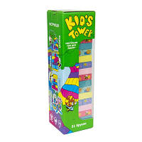 Игра настольная Strateg Kid's Tower, дженга, на украинском языке (30863)