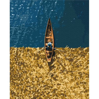 Картина за номерами Brushme Озеро Світязь ©Роксолана Баран 40 на 50 см пейзаж для дорослих розмальовка за номерах малюнки розпис