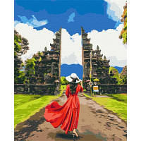 Картина по номерам Brushme Путешественница у храма Лемпуянг 40 на 50 см пейзаж для взрослых раскраска