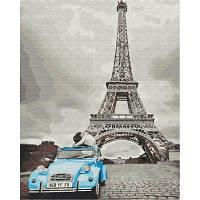 Картина за номерами Brushme Ретро Париж 40 на 50 см пейзаж Ейфелева вежа для дорослих розмальовка за номерах малюнки розпис кухню