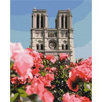 Картина по номерам Brushme Собор Парижской Богоматери 40 на 50 см пейзаж Париж для взрослых раскраска
