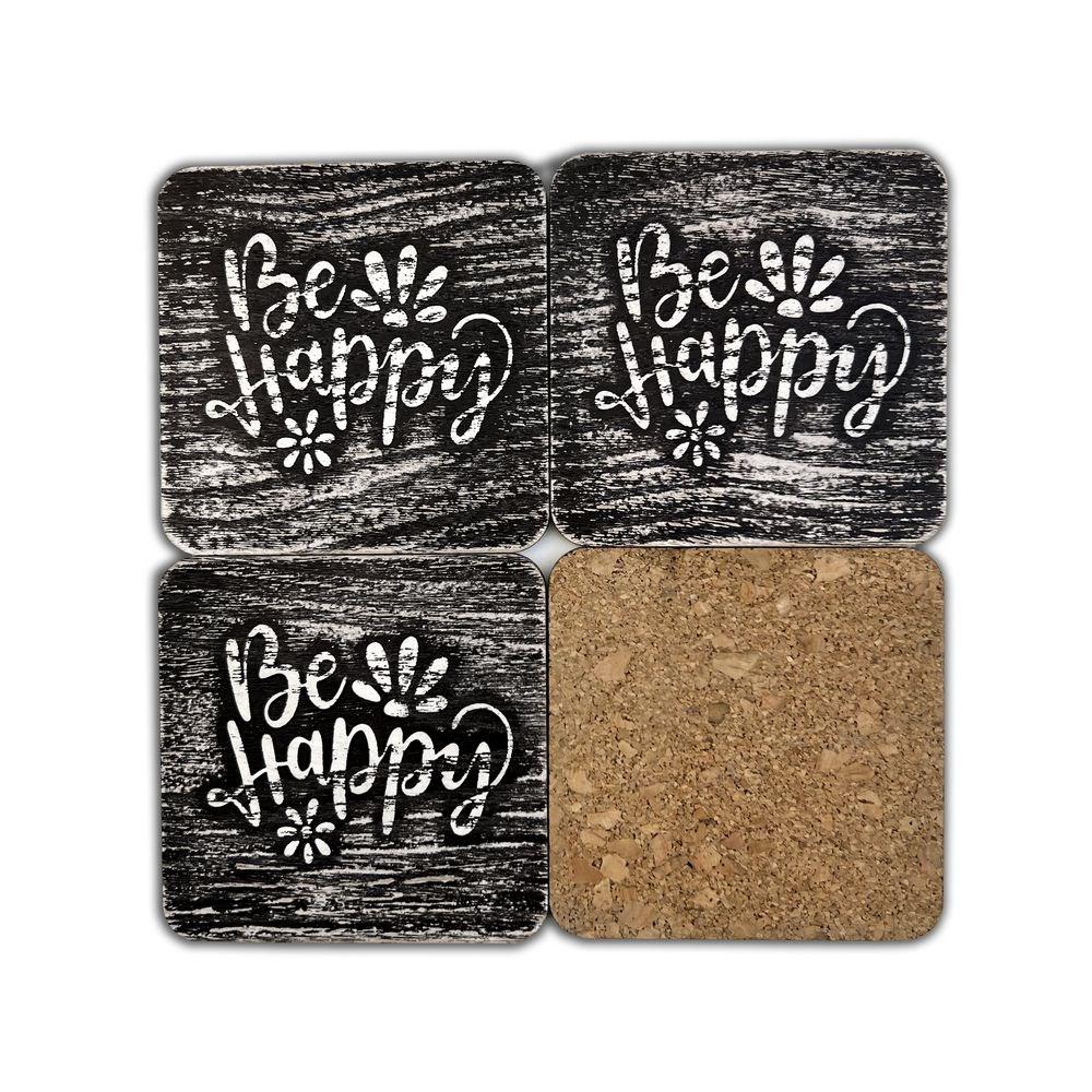 Набір костерів 4 шт. Be happy хрнк002сву Тур-Колекшн