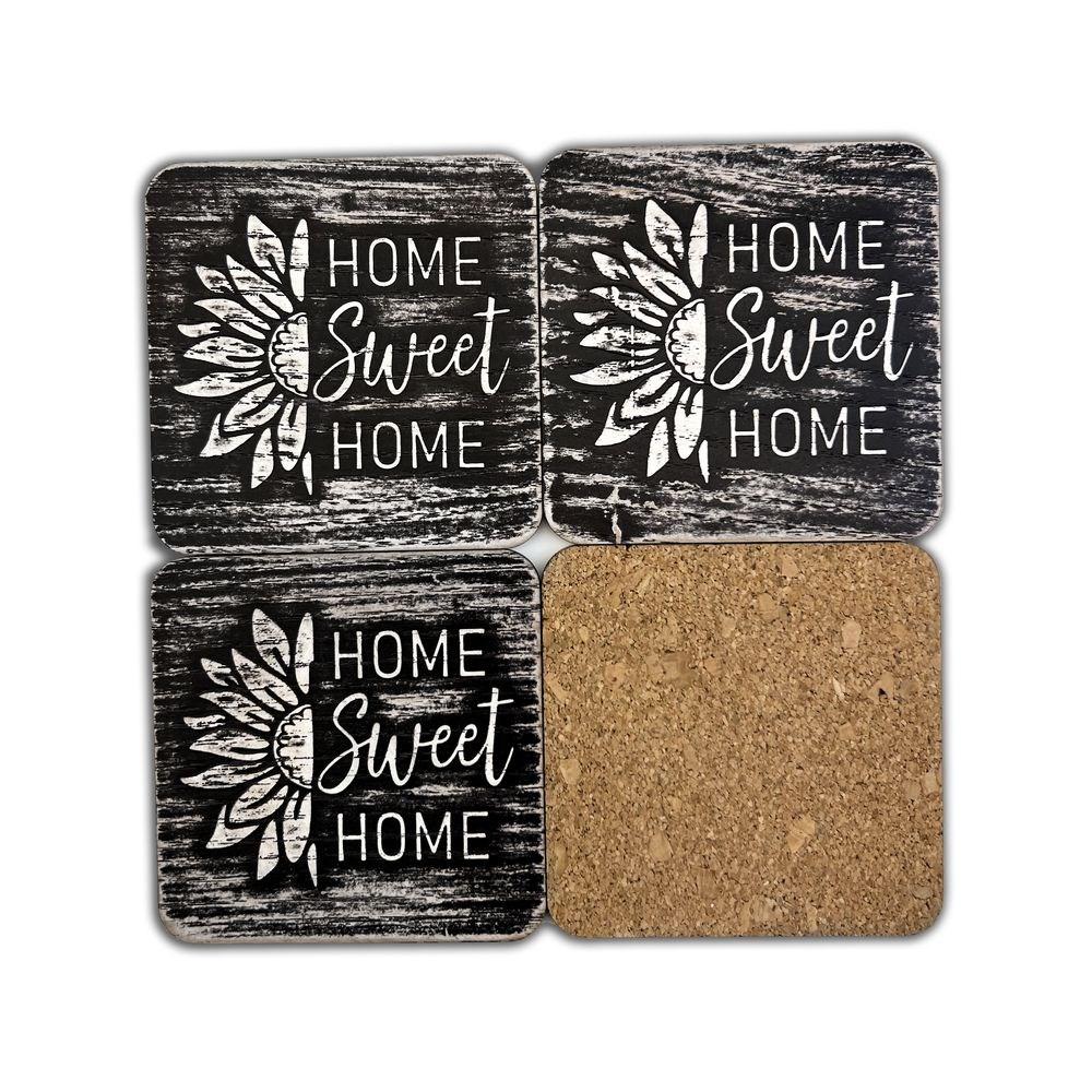 Набір костерів 4 шт. Home sweet home (соняшник) хрнк004сву Тур-Колекшн