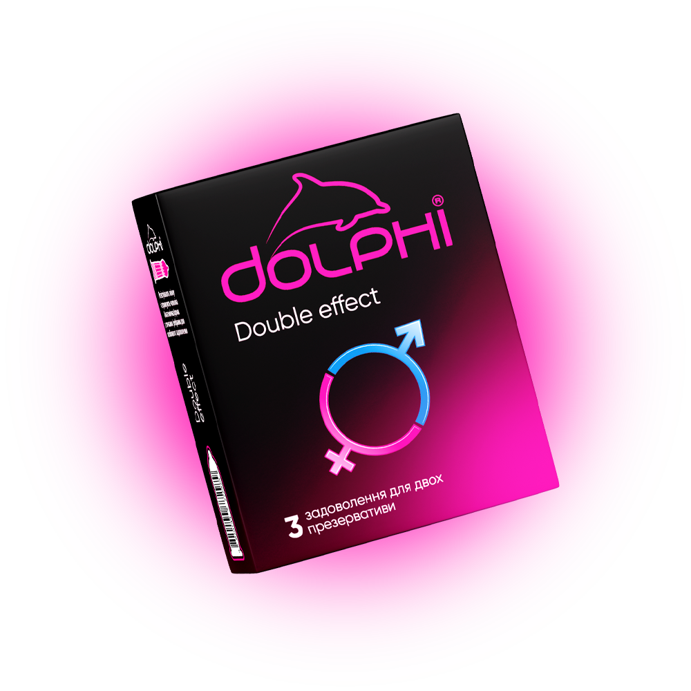 Презервативи Dolphi Double effect 3шт