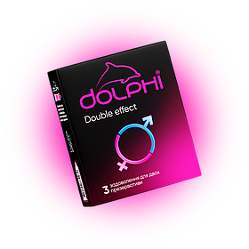 Презервативи Dolphi Double effect 3шт