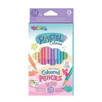 Карандаши цветные двусторонние Colorino Pastel, 12 шт., 24 пастельных цвета (87737PTR)