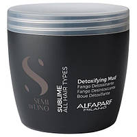 Глина-детокс для кожи головы Alfaparf Semi Di Lino Sublime Detoxifying Mud 500 мл