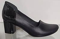 Туфли женские большого размера 40-42 из натуральной кожи от производителя модель ТА71-1В