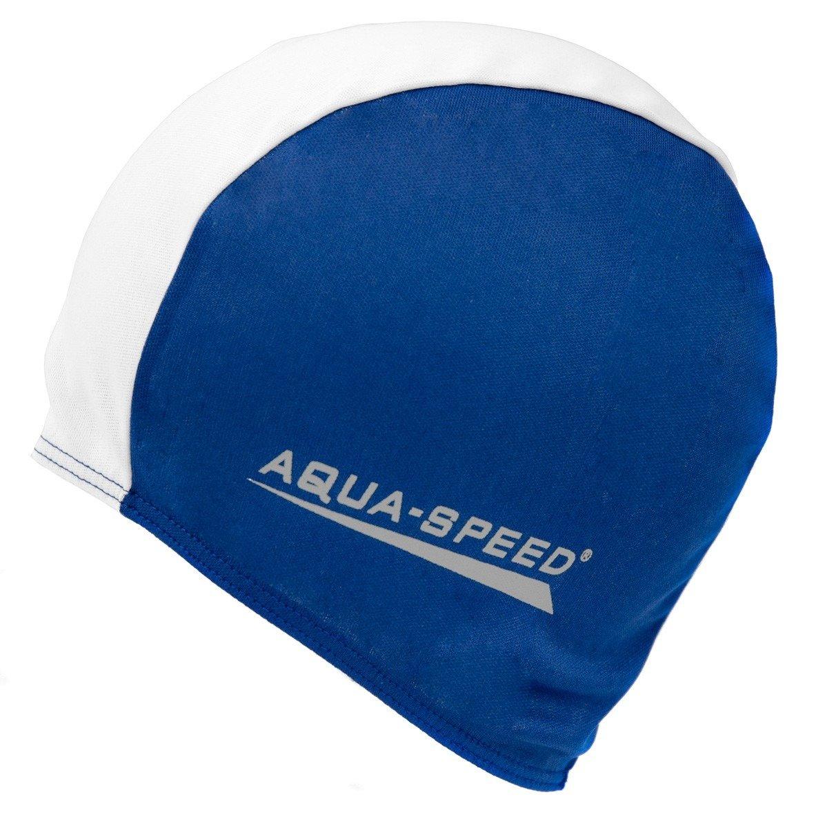 Шапочка для плавання Aqua Speed Polyester Cap 5764 (091-15) Blue/White, фото 1