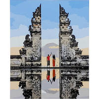 Картина по номерам STRATEG Небесные ворота на Бали 40 на 50 см пейзаж люди для взрослых раскраска картинки
