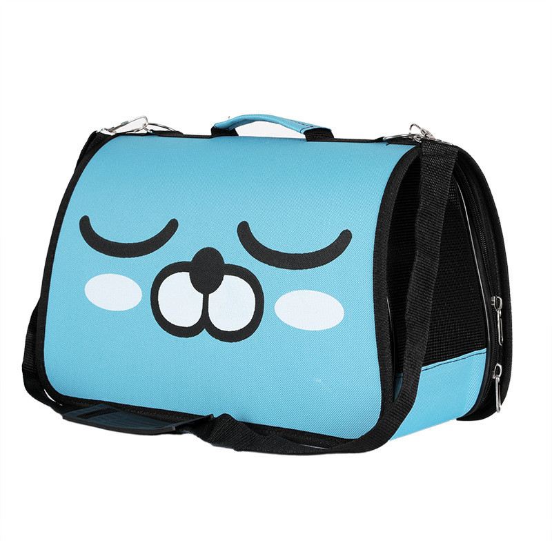 Сумка переноска для котів та собак 42x30x21 см CosmoPet CP-08 (M) Blue