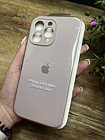 Чехлы на IPhone 14 ProMax Full+Camera SILICONE CASE,Чехол на Айфон 14 Про Макс Soft Touch с закрытым низом Sand