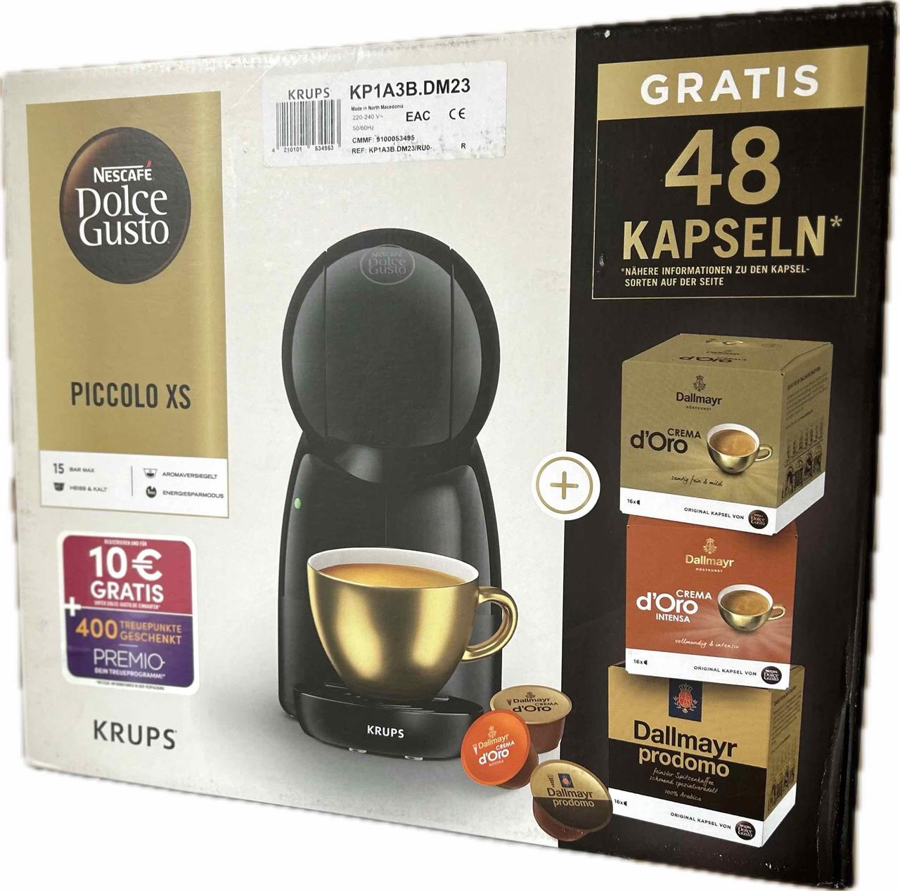 48 капсул! Кавомашина Nescafe Dolce Gusto PICCOLO XS Black Стандарт Дольче Густо