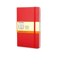 Книга записная Moleskine Classic средняя, тверд.обл., красный, линия (QP060R)