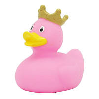 Коллекционная игрушка Funny Ducks резиновая утка в короне розовая (L1926)