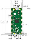 Мікроконтролер Raspberry Pi Pico H (SC0917), фото 4