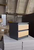 Приліжкова тумба 02 антрацит+сонома