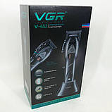 Тример для бороди від батарейок VGR Hair Clipper V-653 Voyager, Бритва тример TF-647 для чоловіків, фото 8