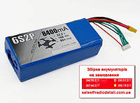 Збірка з акумуляторів 6S2P (прямокутник) з INR21700-P42A Molicel 22,2V 8400mAh, 70A(90A) виводи збоку V2 для дронів, FPV