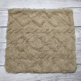 Наволочка з мікрофібри, бежева 40х40см.