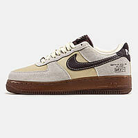 Красивые женские кроссовки Nike Air Force 1 Coffee. Удобные кроссы женские Найк Аир Форс.