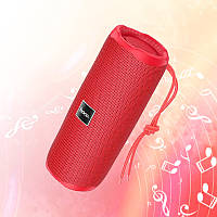 Спортивная беспроводная колонка Bluetooth блютус портативная TF-карта USB AUX Vocal sports Hoco HCI6 красная