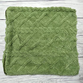 Наволочка з мікрофібри, оливкова 40х40см.