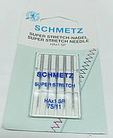 Иглы бытовых швейных машин Schmetz super stretch № 75/11