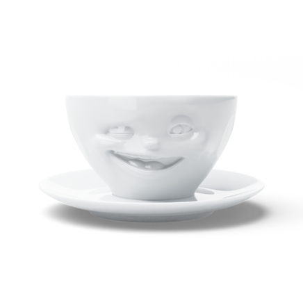 Кавова чашка Winking біла, 200 мл, фото 1