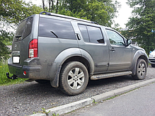 Фаркоп Nissan Pathfinder R51 2005-2014 (Нісан Патфайндер R51) польський на болтах, фото 4
