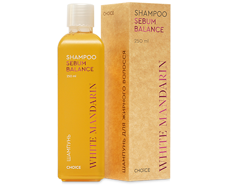 Шампунь для жирного волосся White Mandarin серії Sebum Balance, 250 мл, фото 1