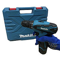 Аккумуляторный шуруповерт Makita 12V с запасным аккумулятором Набор шуруповерт в кейсе стр