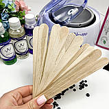 Стартовий набір для депіляції воском воскоплав баночний 100Вт PRO WAX олія спрей шпателі віск 100гр гранули, фото 8