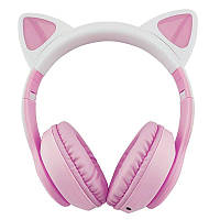 Дитячі бездротові bluetooth-навушники Gerlax GH-23 бездротові блютуз навушники з котячими вушками котика