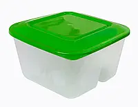 Пищевой контейнер 0.8 л на 2 секции Ланч ПолимерАгро