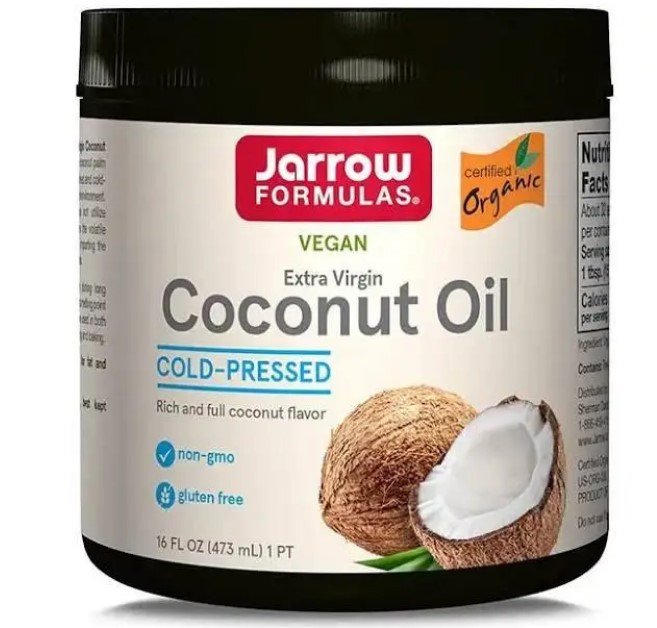 Органічна кокосова олія холодного віджиму, Extra Virgin Coconut Oil Jarrow Formulas, 473 мл