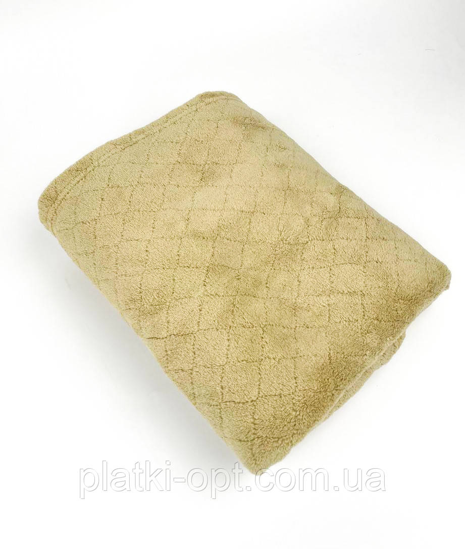 Рушник лицьовий мікрофібра Райдуга (оливковий) 100х50 см