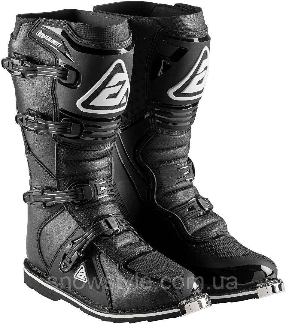Мотоботи Answer Racing AR1 Boots MX Black Розмір 12 (US) / 46 (EU)