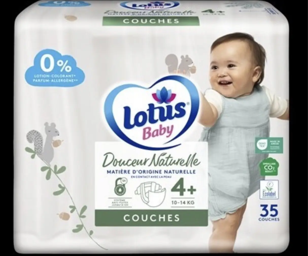 Дитячі підгузки pampers для дітей Lotus 4+, Памперси дитячі біорозкладні для новонароджених якісні