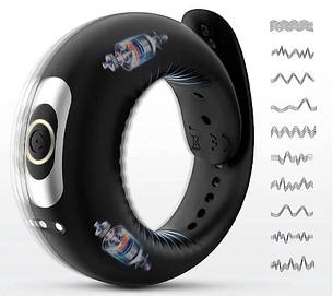 Чоловічий мастурбатор з кільцем 10 режимів, APP Control & Remote, фото 1