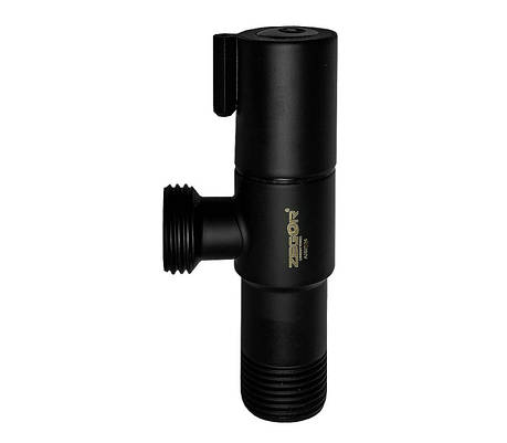 Кран угловой Zegor 1/2"X1/2" DF-7022YB с шаровым запорным элементом, фото 1