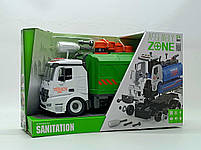 Конструктор із викруткою Yi wu jiayu Прибиральна машина біло-зелена YW9082B, фото 4