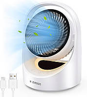 Настольный вентилятор m zimoon 4 скорости, подходит для офиса и комнаты.