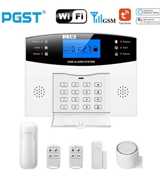 Бездротова система охоронної сигналізації для розумного будинку, GSM-клавіатура, Wi-Fi, детектор руху, датчик дверей