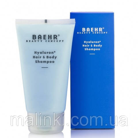 Шампунь для волосся та тіла з гіалуроном Baehr Hyaluron Hair and Body Shampoo, 150 мл, фото 1